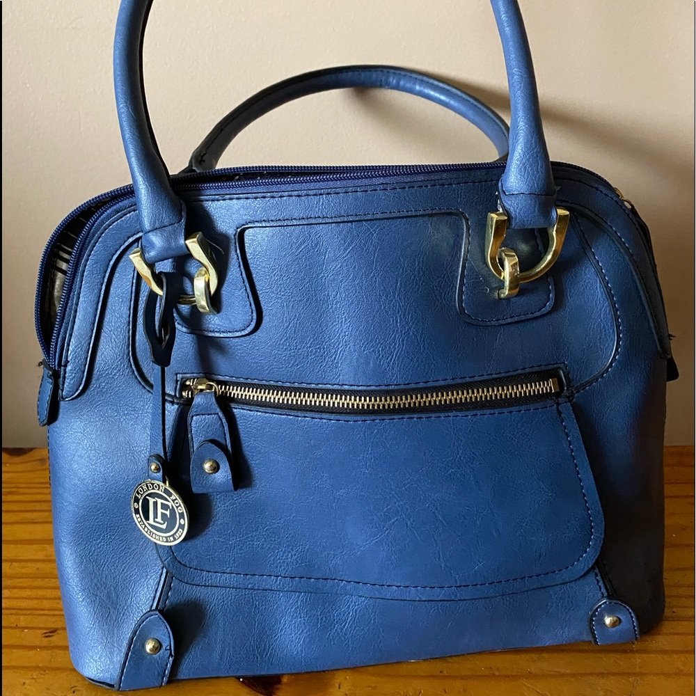 Blue London Fog bowler bag-Authentic